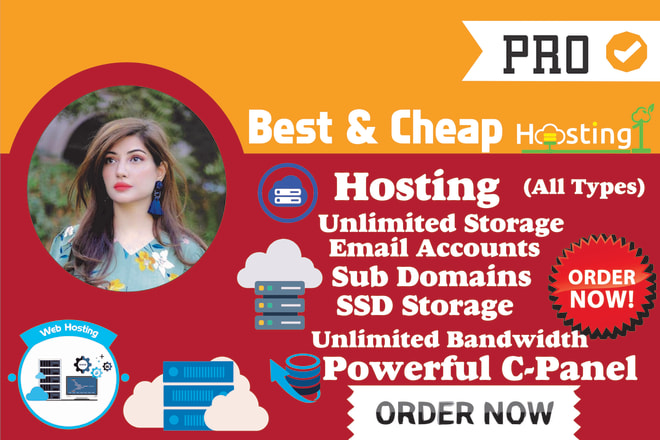 I will provide hosting, web hosting, wordpress hosting, cpanel hosting for website