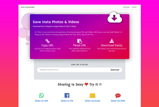 I will provide instagram downloader script