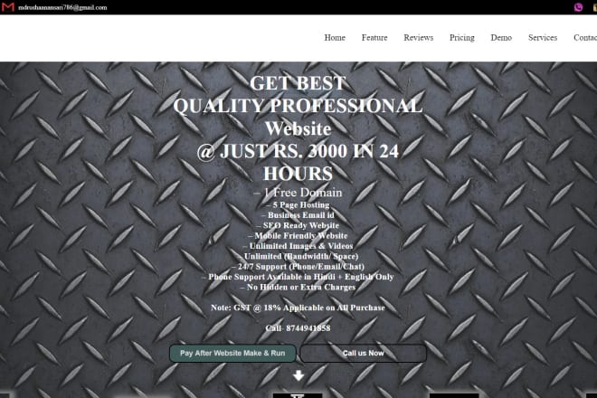 I will provide you fully responsive website backend hosting domain SSL website at 3500