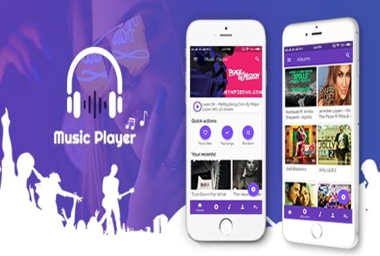 I will provide you music player app source code or video