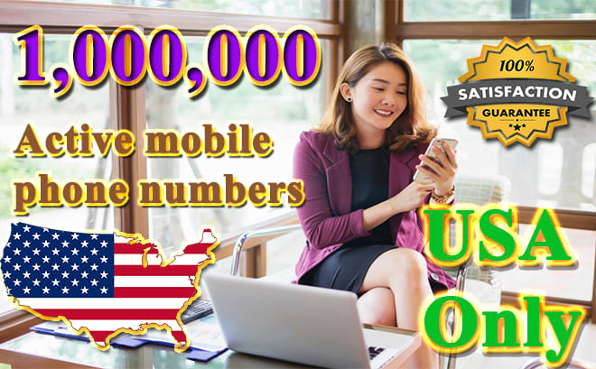 I will provide you USA active mobile phone numbers