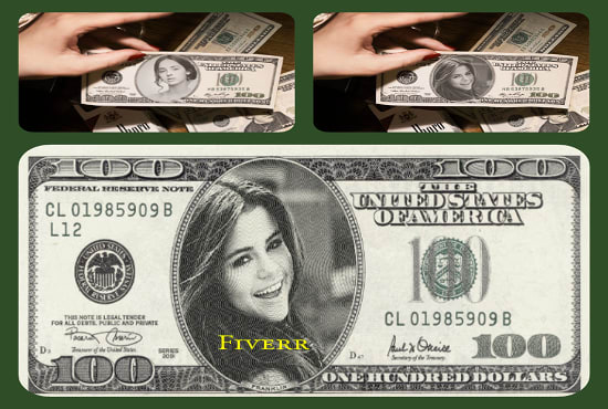 I will put your face into awesome 100 dollar bill