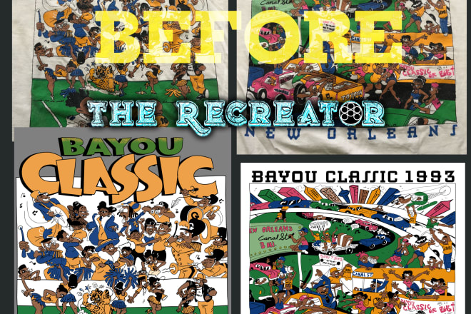I will recreate,redesign,redraw, your old vintage tshirt