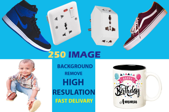 I will remove 250 images background within 2days