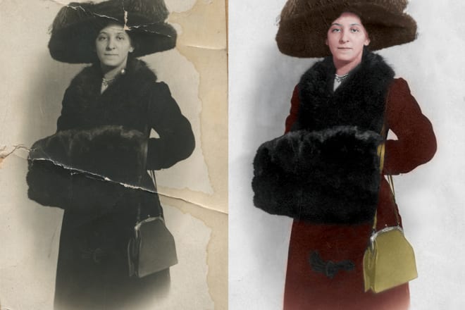 I will restore and colorize old photos