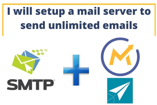 I will setup unlimited SMTP server with mailwizz or mautic