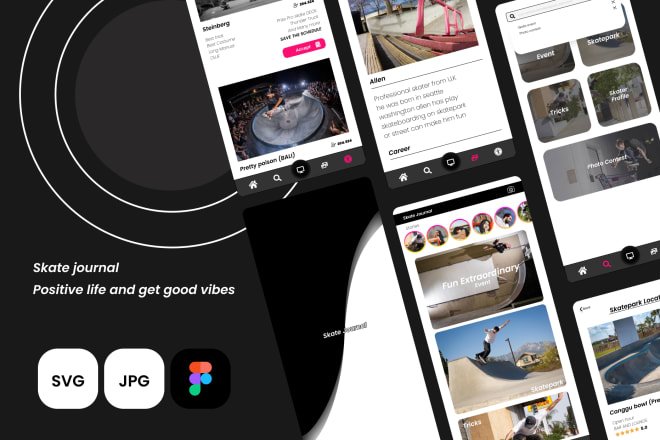 I will start design mobile app mock up UI