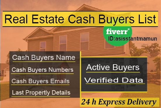 I will supply active land cash buyers leads