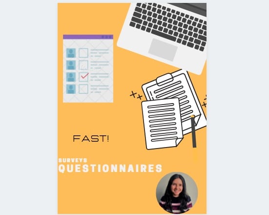 I will take surveys and answer questionnaires