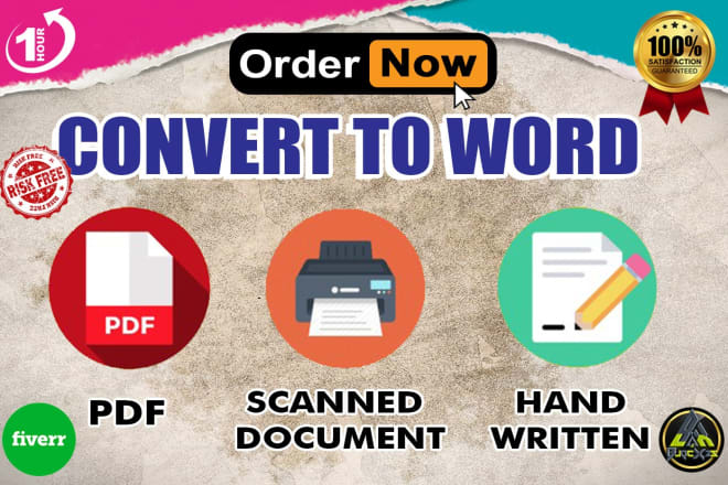 I will transcribe text from scanned, image, and pdf to word doc