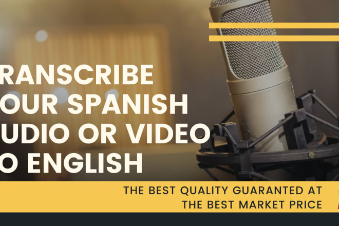 I will transcribe your spanish audio to english