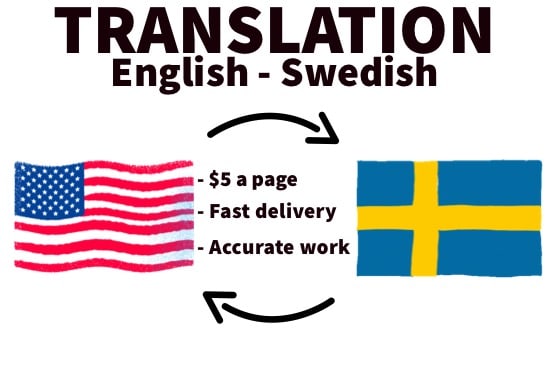 I will translate english to swedish and reverse
