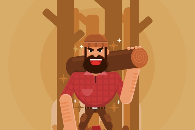 I will vector art or flat design illustration for you