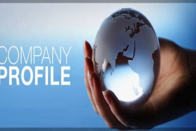 I will write a company profile in arabic or in english