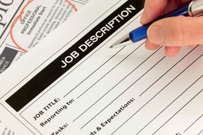 I will write an accurate job description for any role