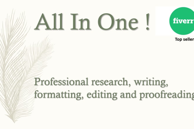 I will write perfect research and summaries
