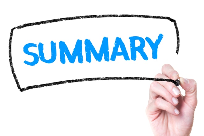 I will write you the best summaries you will get on this site in german