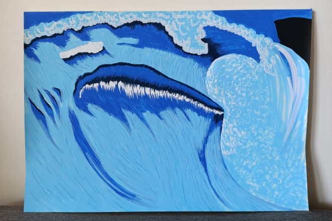I will create an artwork with posca pens