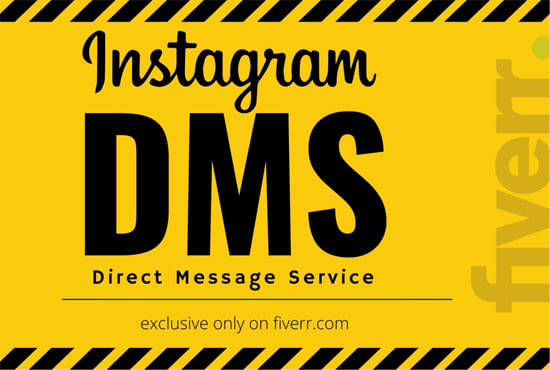 I will do instagram marketing with instagram direct message or dms
