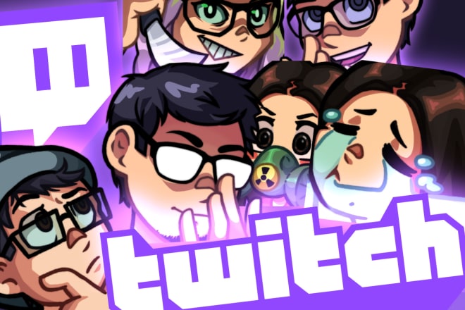 I will draw custom emotes for your twitch channel