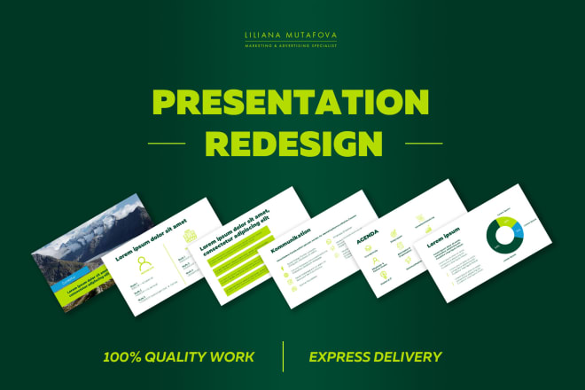 I will redesign and clean up your powerpoint presentation