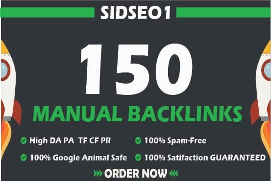 I will 150 dofollow high authority backlinks pr7 to 2