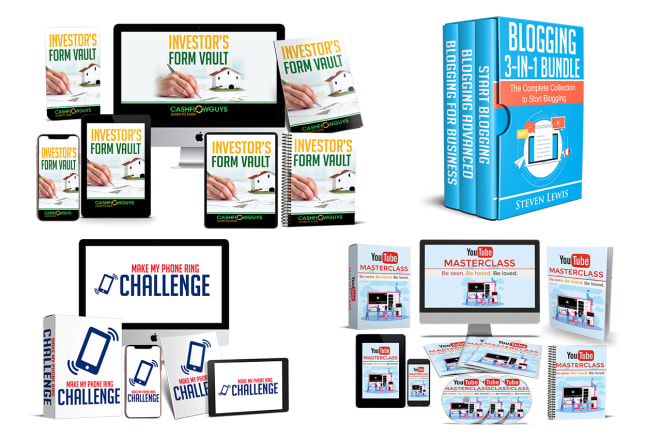 I will 3d ecover bundle, book cover, box set, ebook, dvd, cd for online course