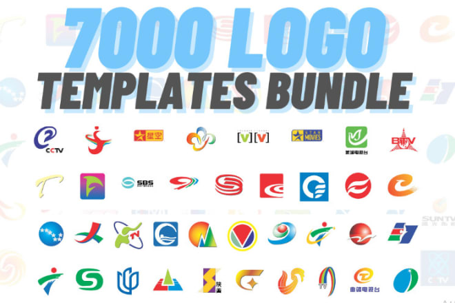 I will 7000 logo design templates bundle