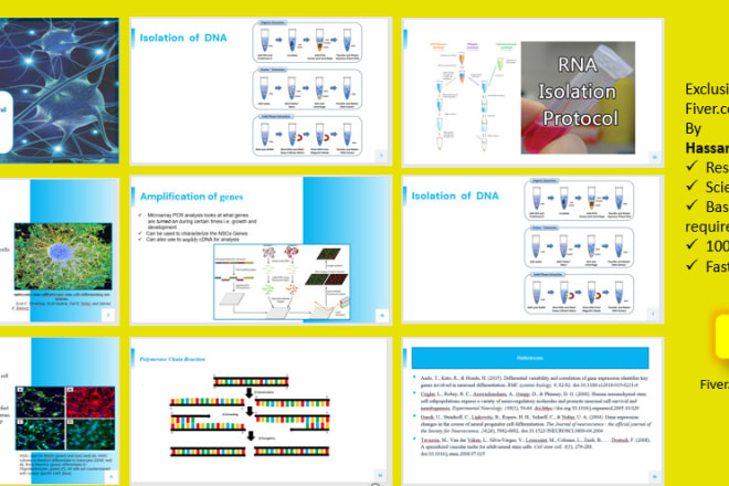 I will assist you in scientific poster, flow chart, and power point slides