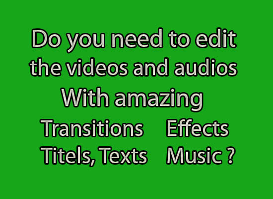 I will be professional video editor to edit any video