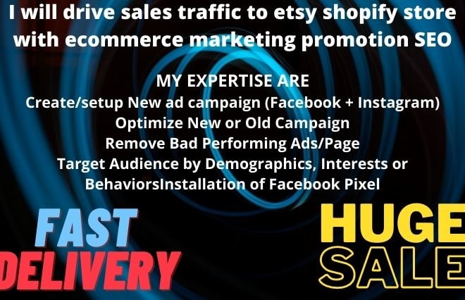 I will be shopify SEO expert to market etsy shopify store for shopify sales traffic