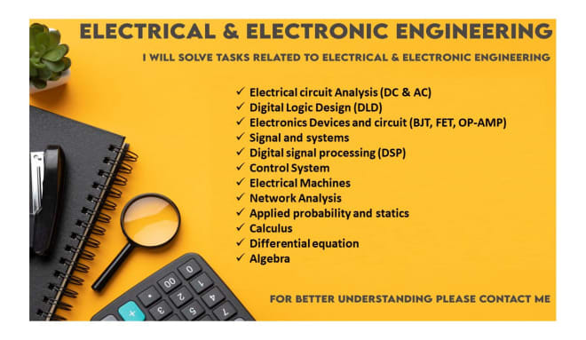 I will be your electrical engineer