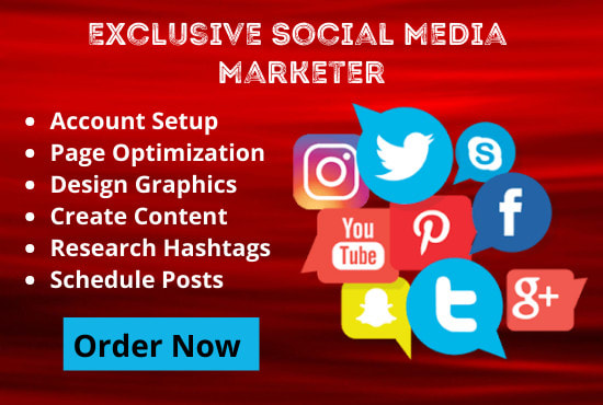 I will be your exclusive social media marketer