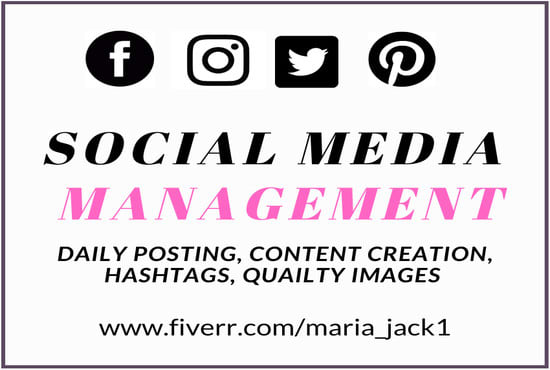 I will be your social media manager, marketer and content creator