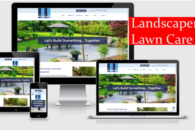 I will build a website for you lawn care or landscape company