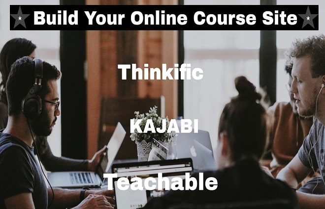 I will build premium layout online course on teachable, kajabi, thinkific website