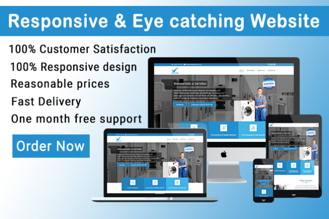 I will build responsive wordpress website design timely