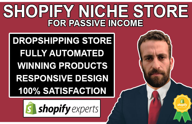 I will build shopify niche store for passive income