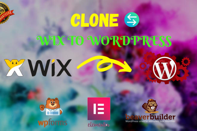 I will clone convert redesign your wix to wordpress website