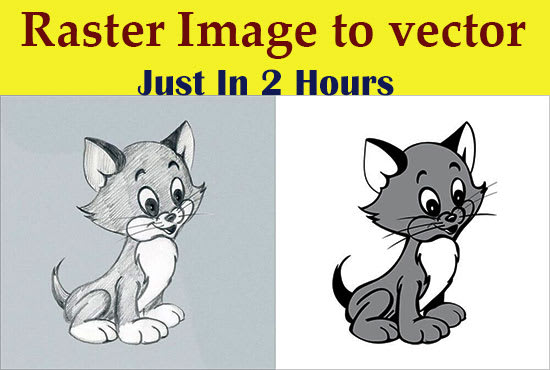 I will convert bitmap to vector tracing