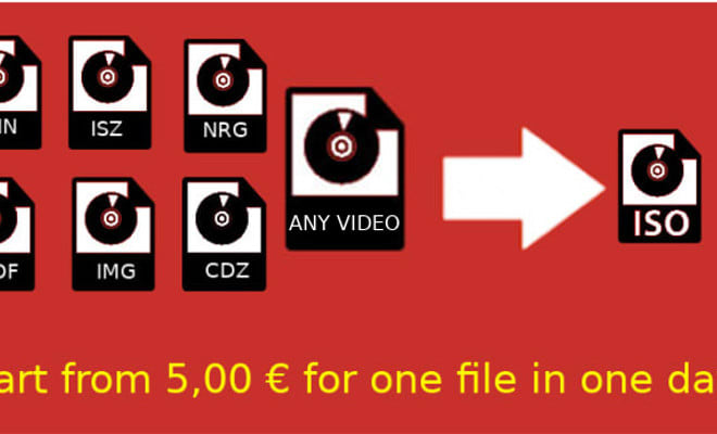 I will convert nrg, mdf, img cdz, bin, isz files to iso