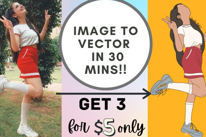 I will convert photo to illustration