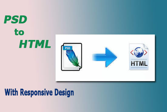 I will convert PSD to HTML css responsive website design using bootstrap