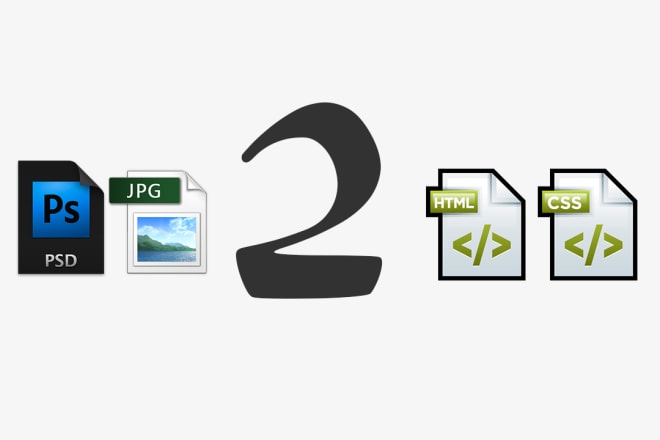 I will convert your psd jpeg into html css