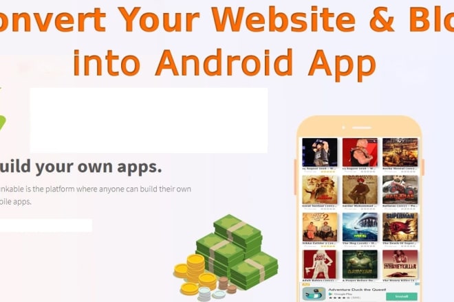 I will convert your website, blog, youtube channel into android app