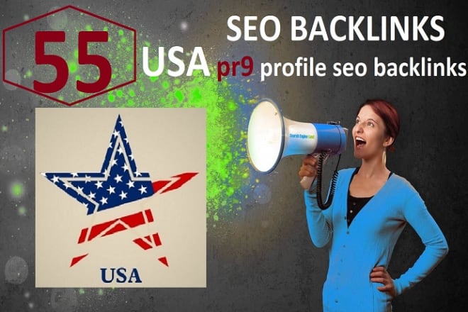 I will create 55 USA pr7 to pr9 profile seo dofollow backlinks,link building