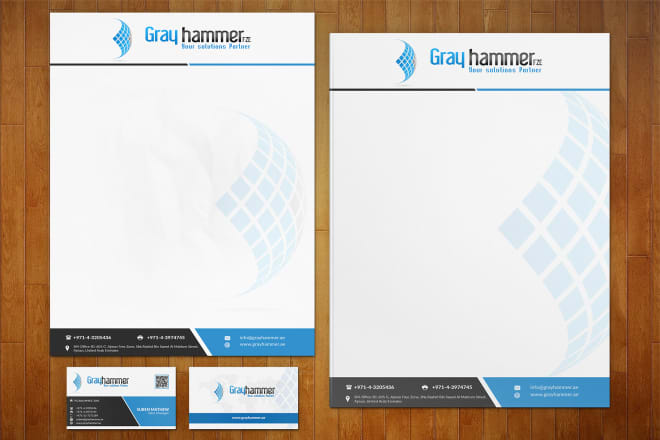 I will create a clean letterhead, print ready