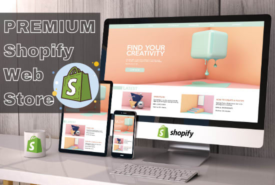 I will create a custom or premium theme shopify web store site