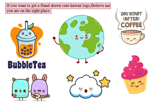 I will create a cute kawaii,chibi,animal,kids, store, pet, app logo