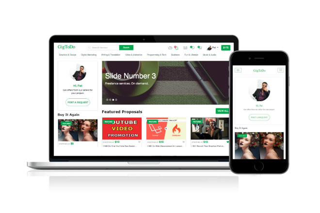 I will create a freelance marketplace website with android apps